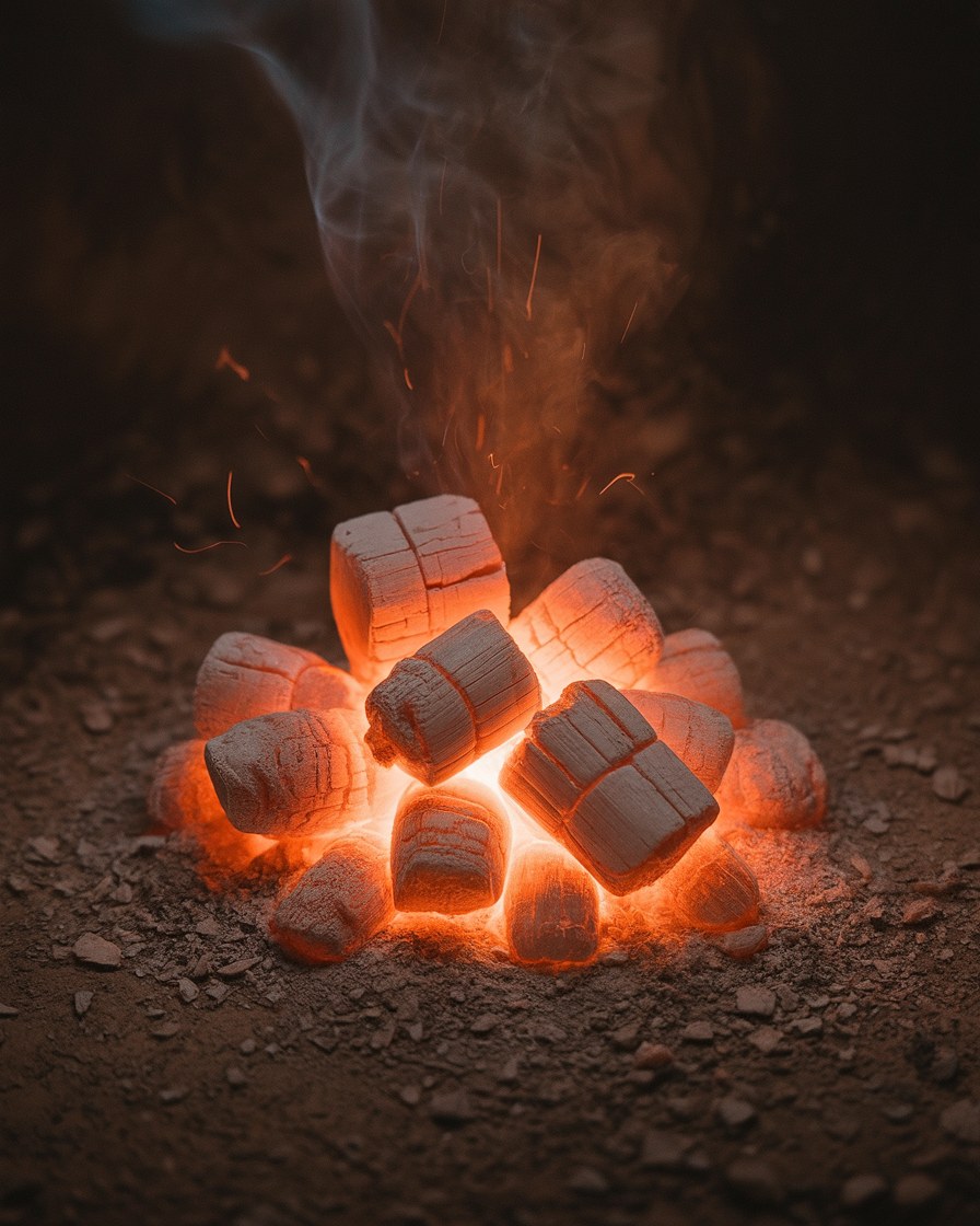 Built around the fire